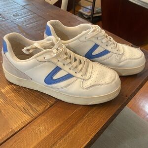 Draper James Tretorn Women's White and Blue Sneakers